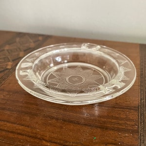 Vintage Hazel Atlas Depression glass ashtray