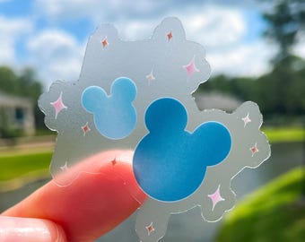 Magical Mickey Mouse Sticker | Water Bottle Stickers Disney Stickers Disney World Vinyl Stickers Disney Gift Laptop Stickers Transparent