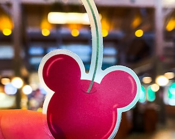 Cherry Mickey Mouse Sticker | Disney Stickers Mickey Mouse Stickers Mickey Sticker Disney Food Sticker Cherry Sticker Hydro Flask Sticker