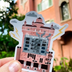 Tower of Terror Disney Sticker | 3" Walt Disney World Hollywood Studios Hotel DHS Park Vacation Waterproof Vinyl Die-Cut Decal