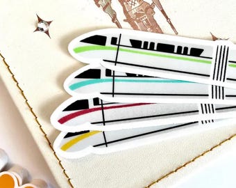 Disney Monorail Stickers Pack | Water Bottle Stickers Disney Stickers Disney World Vinyl Stickers Disney Gift Laptop Stickers Disney Trip
