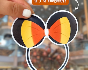 Minnie Candy Corn Ears Magnet | Halloween at Sea Disney Cruise Magnets Fall Halloween Disney Cruise Magnet Destiny Treasure Ship Door Decor