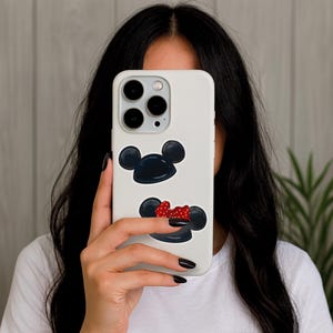Klistermärkesset för Mouseketeer-hatt | Walt Disney-klistermärken, telefon, laptop, planerare, vattenflaskklistermärke, retro vintage, klassisk Mimmi Pigg, öronhatt bild 4