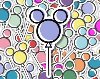 Pegatina minimalista de Mickey para globos / Pegatinas a granel de Disney Cruise Pixie Dust Fish Extender, Regalos de Pixie Dusting para empleados de Disney Parks