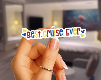 Pegatina de Mickey Mouse "El mejor crucero de la historia" / Pegatinas a granel de Disney Cruise Pixie Dust Fish Extender, regalos de Pixie Dusting para empleados de Disney Parks