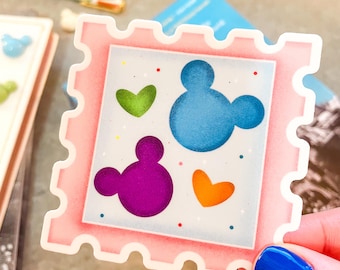 Mickey Mouse Stamp Sticker | Disney Stamp Stickers Disney Stickers Waterproof Stickers Kindle Stickers Mickey Mouse Sticker Stamp Sticker