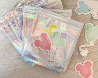 Paquete de pegatinas de globos de Mickey / Pegatinas a granel de Disney Cruise Pixie Dust Fish Extender, regalos de Pixie Dusting para empleados de Disney Parks