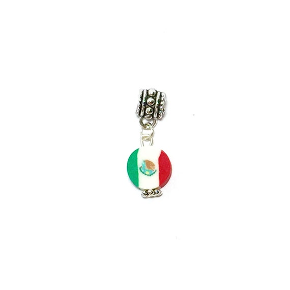 Mexico Flag, European Charms for bracelets, fits Pandora bracelets Mexico Flag, European Charms for bracelets, fits Pandora bracelets