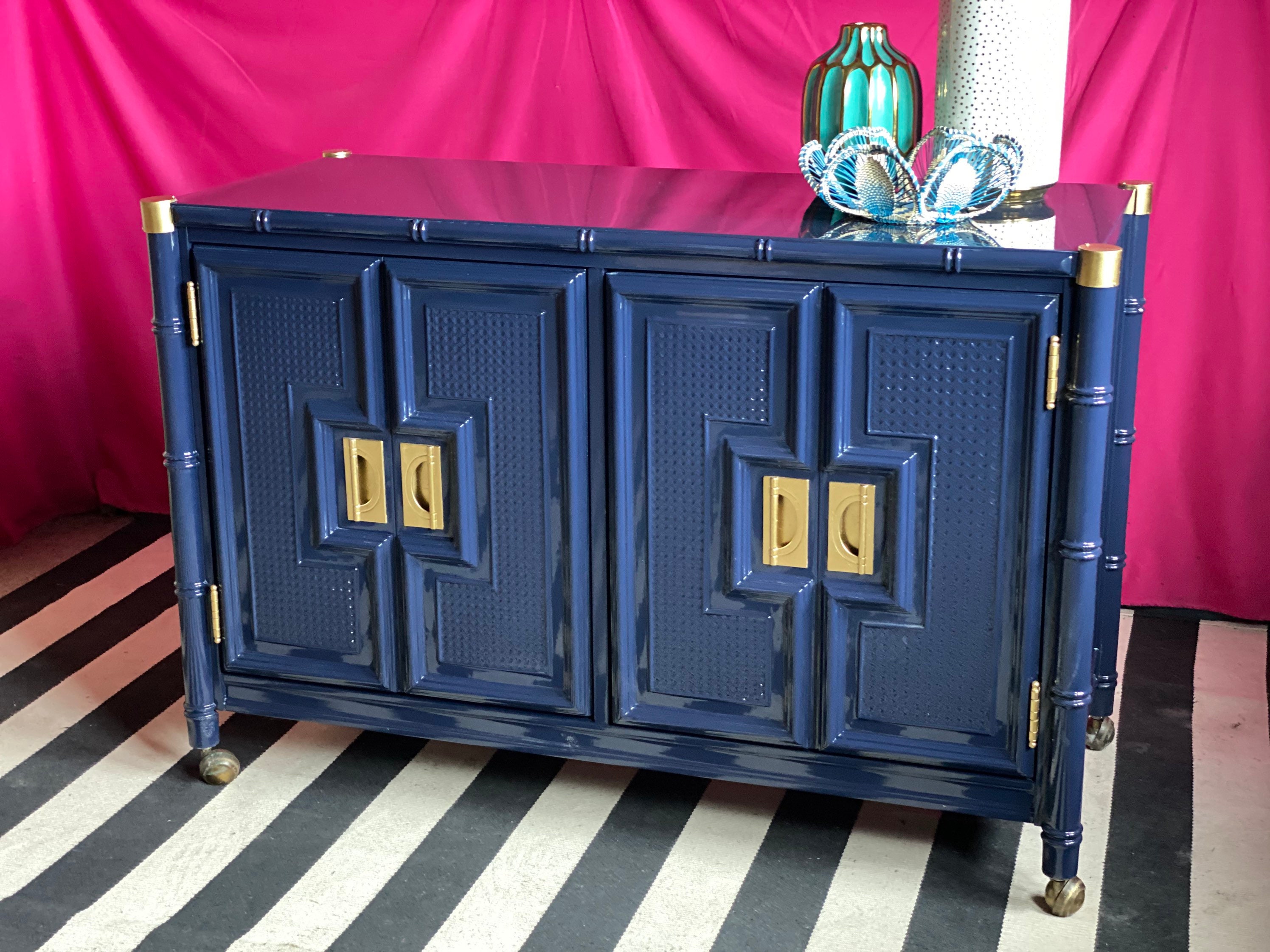 Faux Bamboo Bar Cart in Old Navy Etsy