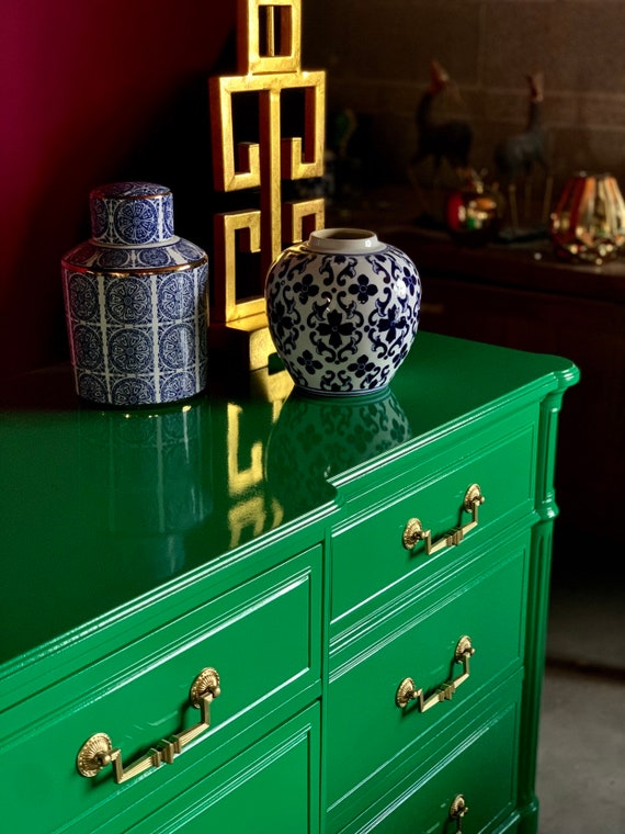 Stunning Breakfront Dresser Ready To Ship Free Shipping Etsy