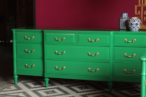 Stunning Breakfront Dresser Ready To Ship Free Shipping Etsy