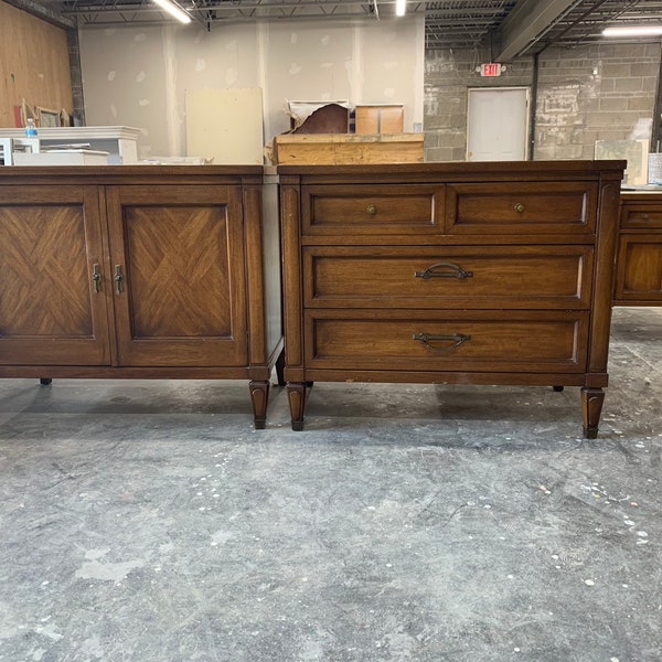 Pair of oversized Nightstands- Custom Lacquer INCLUDED - FREE SHIPPING