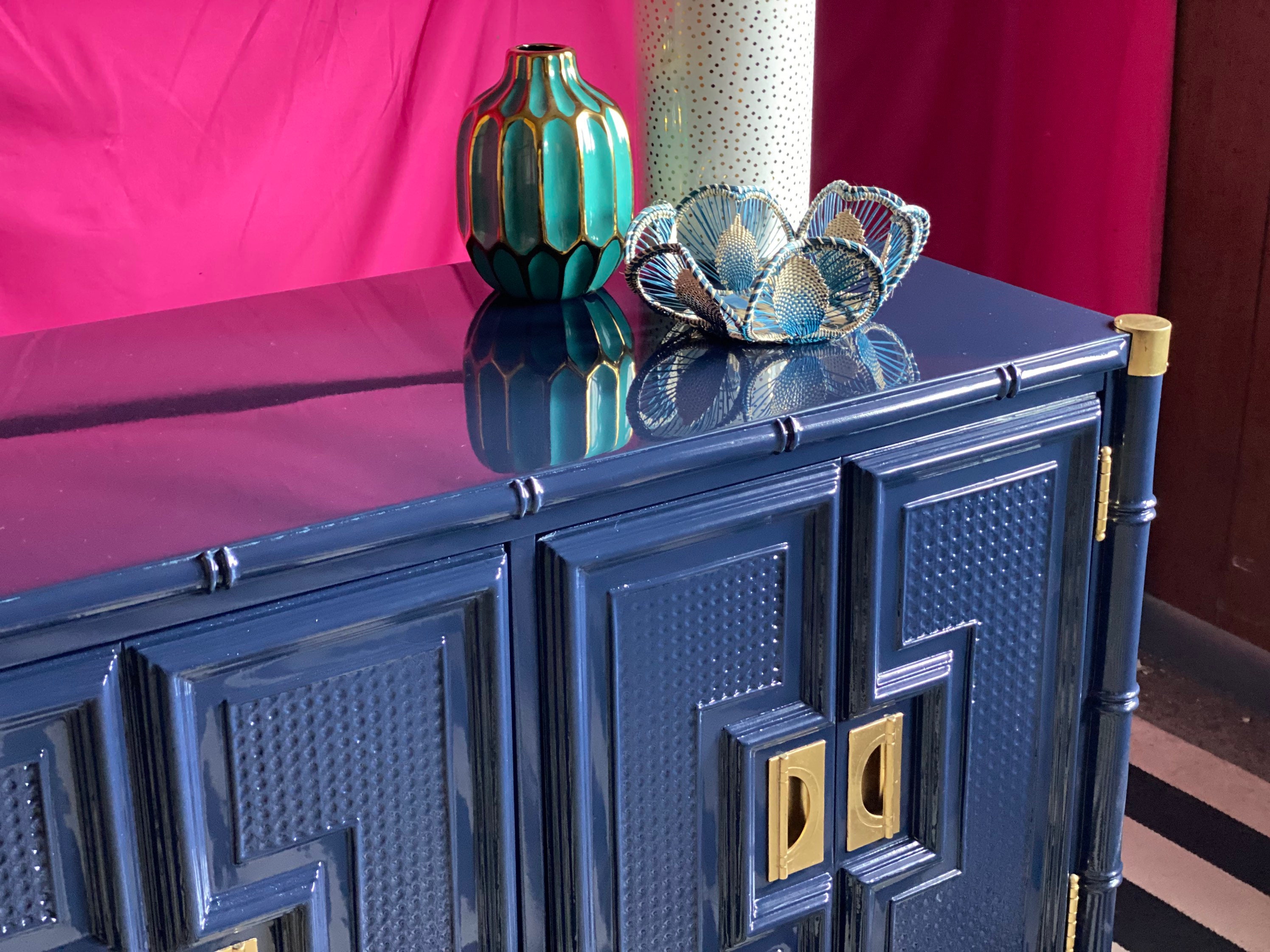 Faux Bamboo Bar Cart in Old Navy Etsy