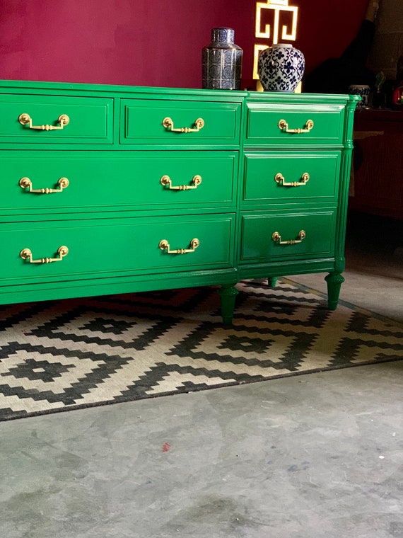 Stunning Breakfront Dresser Ready To Ship Free Shipping Etsy