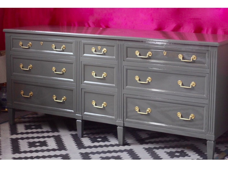 Beautiful Henredon Dresser Custom Lacquered Free Shipping Etsy