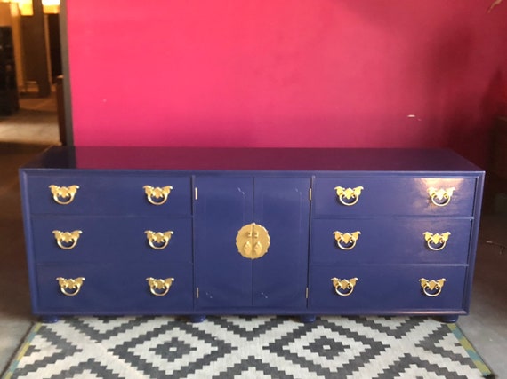 Gorgeous Henredon Asian Dresser Custom Lacquer Free Etsy