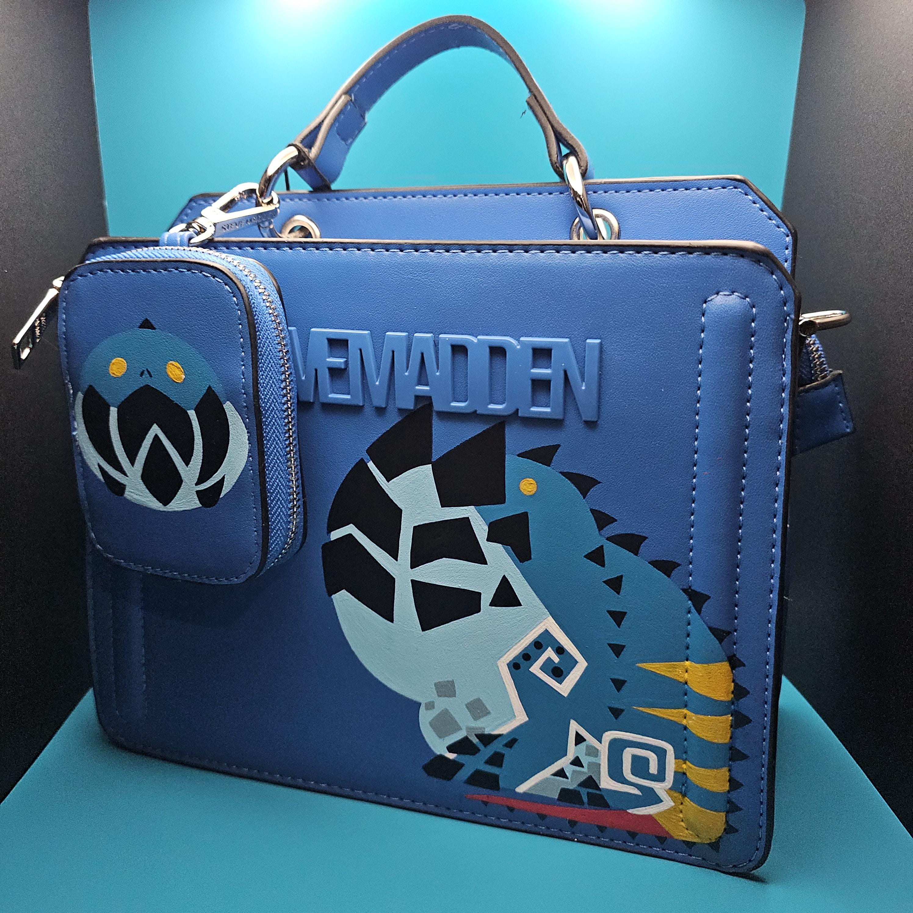Monster Hunter MHW Dodogama Hand Painted Purse Handbag Tote Bag 