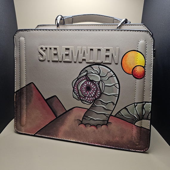 Dune Sandworm Hand Painted Purse Handbag Tote Bag Steve 