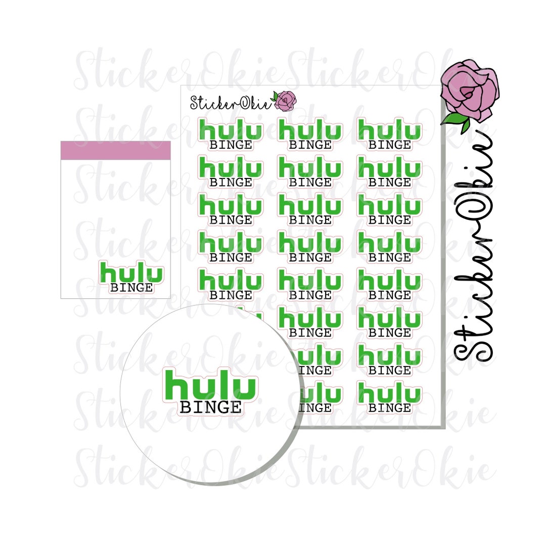 F002 Hulu Binge Planner Sticker Etsy