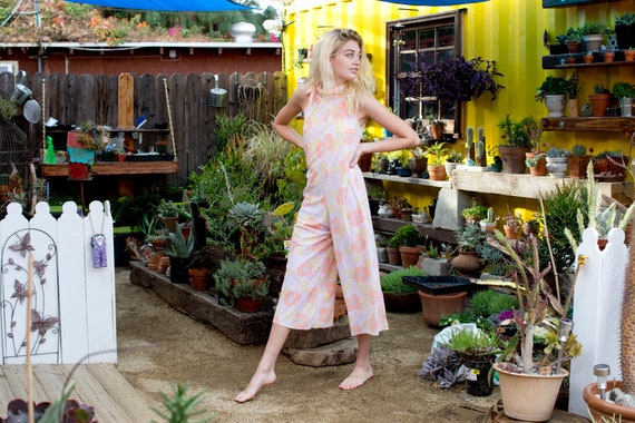 Pink Floral One-Piece Jumpsuit