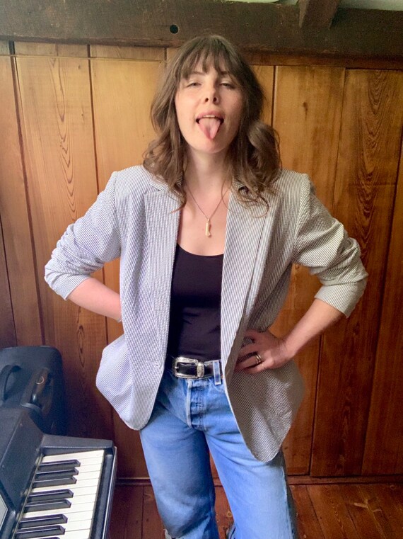 Oversized Pendleton Blazer