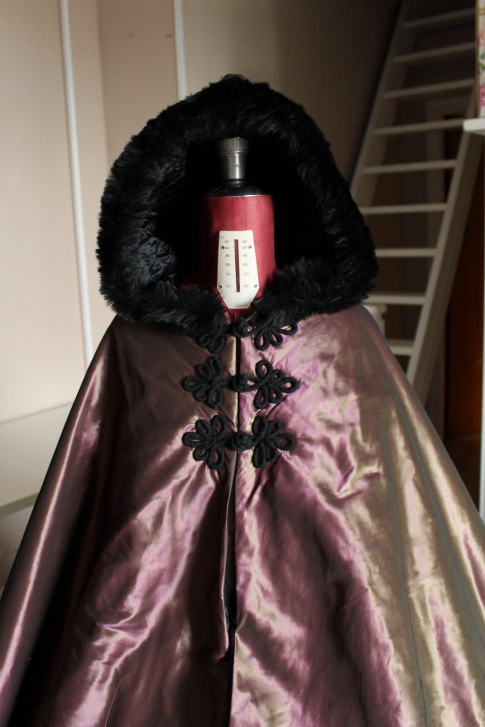 Victorian Evening Cloak With Fur Edge and Close to the Bitters Etsy