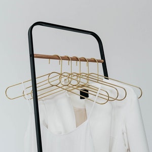 Clothes Hangers - LOOP - PuikDesign - accessory - hangers - coathangers - gold - steel - designhangers - decoration - closet