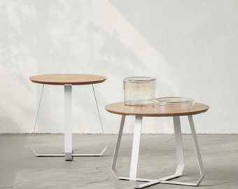 Side table - SHUNAN - PuikDesign - Table - Furniture - Interior - Wood - Steel - Coffee table - Nightstand - Living room