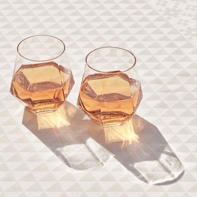 Glasses RADIANT PuikDesign Glass Diamond Water Wine Whiskey Geometric Bar Handmade Decanter image 1