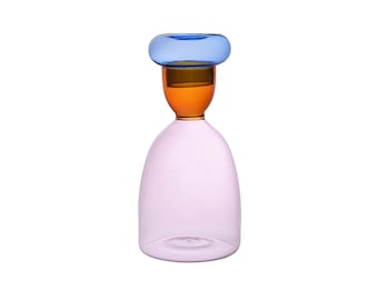 Glass Carafe – Modern Design Water Carafe – Decorative Table Carafe – Colorful Glass Home Decor