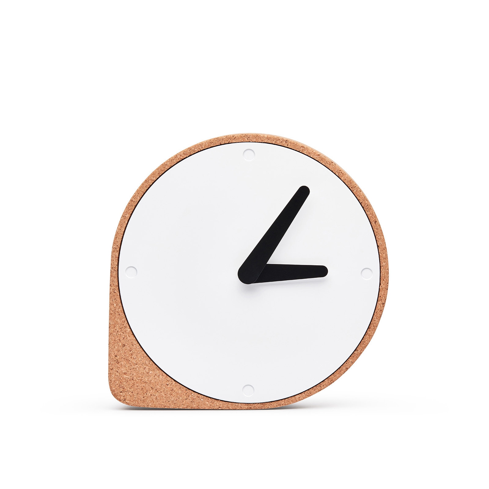 CLORK clock - Puik Design - Cork and Steel Table Clock - Modern Minimalist Clock - Designer Desk Clock - Unique Home Decor - Timepiece