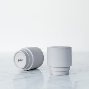 Cup - MONDAY ESPRESSO - PuikDesign - Porcelain - Handmade - Ceramic - Tea - Stackable - Matte