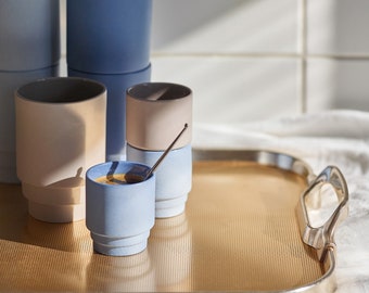 ESPRESSO MUG - Puik- Design - Amsterdam - Chope - Porcelaine - Céramique - Café - Thé - Géométrique - Empilable - Cuisine - Diner - Table