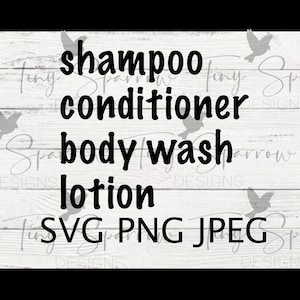 Dispenser Labels - Shampoo Conditioner Lotion Wash
