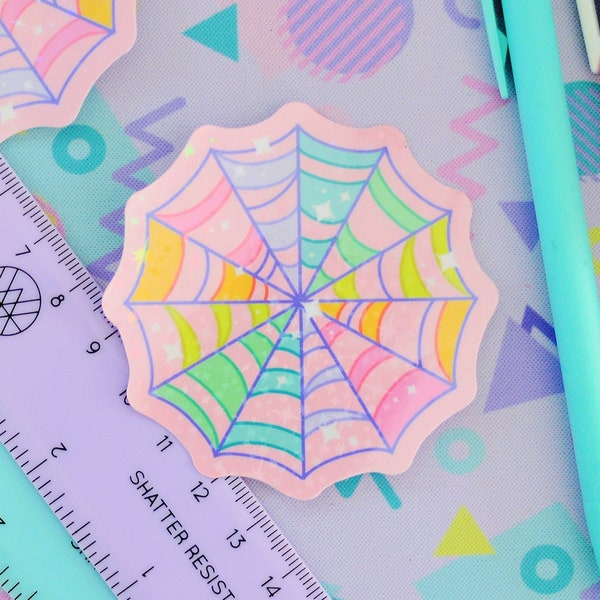 Pastel Web Halloween Holographic Sticker Pack