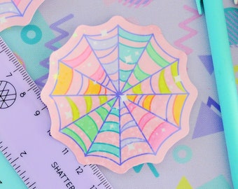 Pastel Web Halloween Holographic Sticker Pack