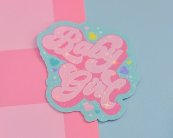 Baby Girl DDLG Holographic Sticker