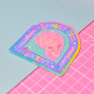 Spooky Girl Society Holographic Sticker