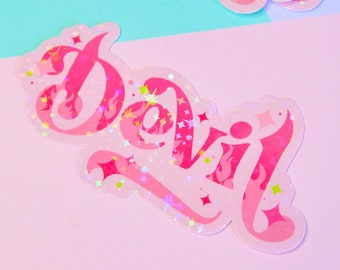 Devil 00s Holographic Sticker