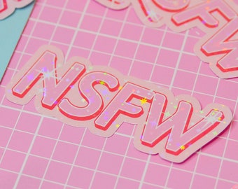 NSFW Holographic Sticker