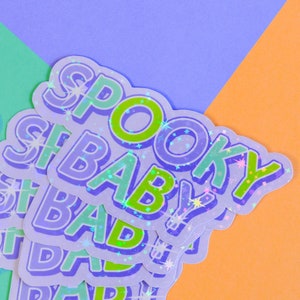 Spooky Baby Pastel Halloween Holographic Sticker