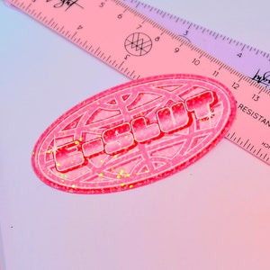 E-Slut Y2K Holographic Sticker