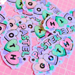 Pastel Goth Holographic Sticker