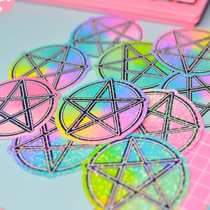 Pentagram Holographic Sticker image 1