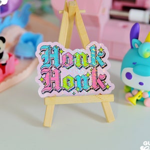 Honk Honk, Clown Clowncore Holographic Sticker