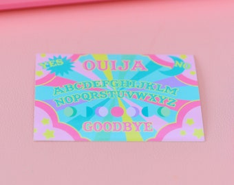 Baby Circus Kid Core, Ouija Board Gloss White Vinyl Sticker
