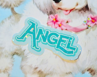 Angel Holographic Sticker - Smaller Size