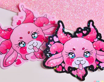 Valentine's Baphomet Holographic Sticker