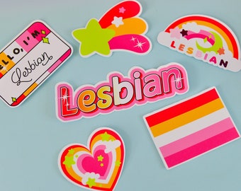 Lesbian Kawaii Sticker Pack