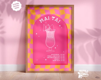 Cocktail Digital Download Instant Printable Wall Art